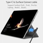 สายชาร์จพลังงานแล็ปท็อป USB-C / Type-C เป็นตัวผู้แม่เหล็ก 6 พิน สำหรับ Microsoft Surface Pro 7 / 6 / 5, ความยาวสาย: ประมาณ 1.5 เมตร