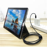 สายชาร์จพลังงานแล็ปท็อป USB-C / Type-C เป็นตัวผู้แม่เหล็ก 6 พิน สำหรับ Microsoft Surface Pro 7 / 6 / 5, ความยาวสาย: ประมาณ 1.5 เมตร