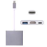 อะแดปเตอร์ USB-C / Type-C 3.1 ตัวผู้เป็น USB-C / Type-C 3.1 ตัวเมีย & HDMI ตัวเมีย & USB 3.0 ตัวเมีย, Type-C+USB+HDMI (J), Type-C+USB+HDMI (G), Type-C+USB+HDMI (B), Type-C+USB+HDMI (S)