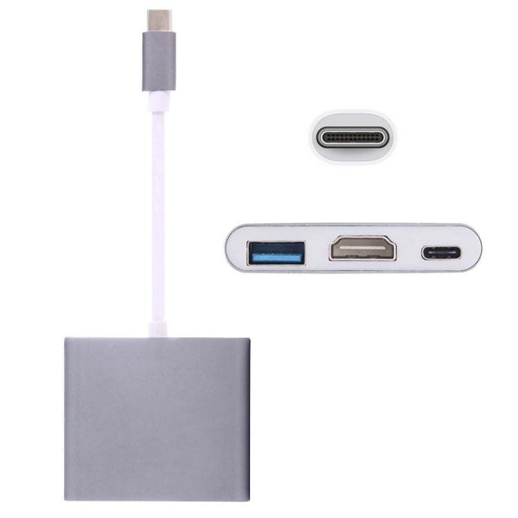 อะแดปเตอร์ USB-C / Type-C 3.1 ตัวผู้เป็น USB-C / Type-C 3.1 ตัวเมีย & HDMI ตัวเมีย & USB 3.0 ตัวเมีย, Type-C+USB+HDMI (J), Type-C+USB+HDMI (G), Type-C+USB+HDMI (B), Type-C+USB+HDMI (S)