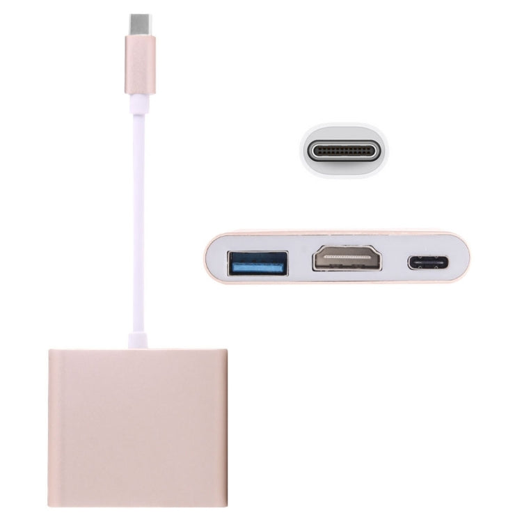 อะแดปเตอร์ USB-C / Type-C 3.1 ตัวผู้เป็น USB-C / Type-C 3.1 ตัวเมีย & HDMI ตัวเมีย & USB 3.0 ตัวเมีย, Type-C+USB+HDMI (J), Type-C+USB+HDMI (G), Type-C+USB+HDMI (B), Type-C+USB+HDMI (S)