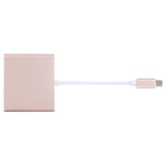 อะแดปเตอร์ USB-C / Type-C 3.1 ตัวผู้เป็น USB-C / Type-C 3.1 ตัวเมีย & HDMI ตัวเมีย & USB 3.0 ตัวเมีย, Type-C+USB+HDMI (J), Type-C+USB+HDMI (G), Type-C+USB+HDMI (B), Type-C+USB+HDMI (S)