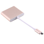 อะแดปเตอร์ USB-C / Type-C 3.1 ตัวผู้เป็น USB-C / Type-C 3.1 ตัวเมีย & HDMI ตัวเมีย & USB 3.0 ตัวเมีย, Type-C+USB+HDMI (J), Type-C+USB+HDMI (G), Type-C+USB+HDMI (B), Type-C+USB+HDMI (S)
