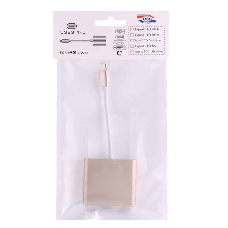 อะแดปเตอร์ USB-C / Type-C 3.1 ตัวผู้เป็น USB-C / Type-C 3.1 ตัวเมีย & HDMI ตัวเมีย & USB 3.0 ตัวเมีย, Type-C+USB+HDMI (J), Type-C+USB+HDMI (G), Type-C+USB+HDMI (B), Type-C+USB+HDMI (S)