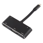 V126 ตัวแปลง UCB-C / Type-C ตัวผู้เป็น PD + HDMI + VGA + เสียง + USB 3.0 ตัวเมีย 5 ใน 1