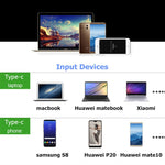 V126 ตัวแปลง UCB-C / Type-C ตัวผู้เป็น PD + HDMI + VGA + เสียง + USB 3.0 ตัวเมีย 5 ใน 1