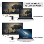 V126 ตัวแปลง UCB-C / Type-C ตัวผู้เป็น PD + HDMI + VGA + เสียง + USB 3.0 ตัวเมีย 5 ใน 1