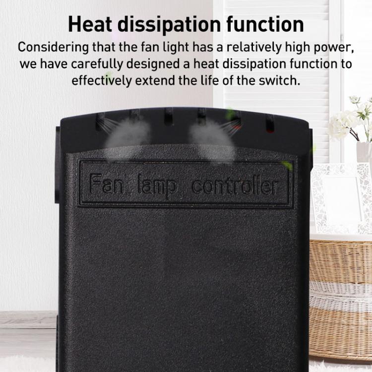 ชุดรีโมทคอนโทรลพัดลมเพดานแบบสากล 85-265V พร้อมตั้งเวลาควบคุมไร้สาย ปรับความเร็วลม ส่งสัญญาณและรับสัญญาณ