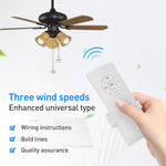 ชุดรีโมทคอนโทรลพัดลมเพดานแบบสากล 85-265V พร้อมตั้งเวลาควบคุมไร้สาย ปรับความเร็วลม ส่งสัญญาณและรับสัญญาณ