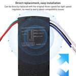 ชุดรีโมทคอนโทรลพัดลมเพดานแบบสากล 85-265V พร้อมตั้งเวลาควบคุมไร้สาย ปรับความเร็วลม ส่งสัญญาณและรับสัญญาณ