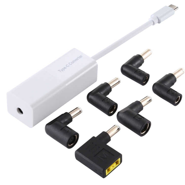 อะแดปเตอร์จ่ายไฟแล็ปท็อป 65W USB-C / Type-C ตัวแปลงเป็นอะแดปเตอร์จ่ายไฟ 6 ใน 1