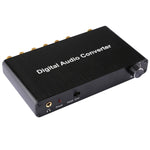 ตัวถอดรหัสเสียงดิจิทัล 2 ช่อง พร้อมตัวแปลง Optical Toslink SPDIF Coaxial สำหรับโฮมเธียเตอร์ / PS4 / PS3 / XBOX360, รองรับการควบคุมเสียง, AC-3, DTS