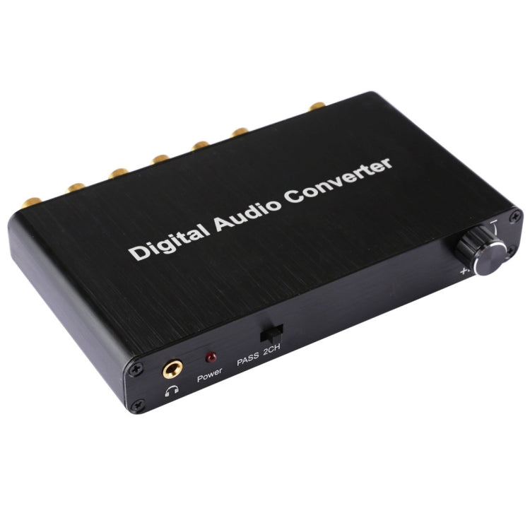 ตัวถอดรหัสเสียงดิจิทัล 2 ช่อง พร้อมตัวแปลง Optical Toslink SPDIF Coaxial สำหรับโฮมเธียเตอร์ / PS4 / PS3 / XBOX360, รองรับการควบคุมเสียง, AC-3, DTS