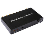 ตัวถอดรหัสเสียงดิจิทัล 2 ช่อง พร้อมตัวแปลง Optical Toslink SPDIF Coaxial สำหรับโฮมเธียเตอร์ / PS4 / PS3 / XBOX360, รองรับการควบคุมเสียง, AC-3, DTS