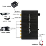 ตัวถอดรหัสเสียงดิจิทัล 2 ช่อง พร้อมตัวแปลง Optical Toslink SPDIF Coaxial สำหรับโฮมเธียเตอร์ / PS4 / PS3 / XBOX360, รองรับการควบคุมเสียง, AC-3, DTS