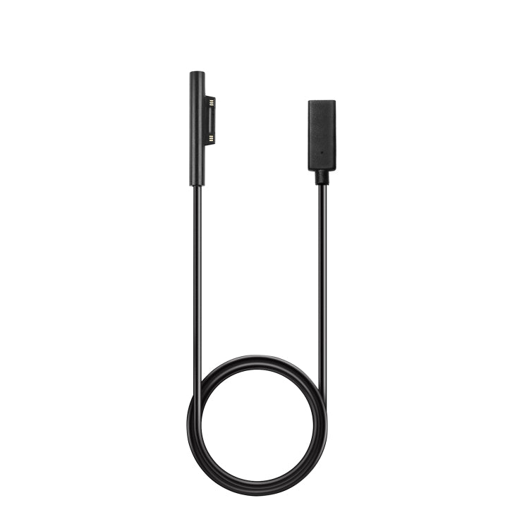 สายชาร์จเร็ว USB-C / Type-C ตัวเมียเป็น 6 พิน ตัวผู้ สำหรับแล็ปท็อป PD Microsoft Surface Pro 7 / 6 / 5 / 4 / 3, ความยาวสาย: 0.2 ม.