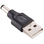 ปลั๊กไฟ DC ตัวผู้ 5.5 x 2.1 มม. 10 ชิ้น ตัวผู้เป็น USB 2.0 ตัวผู้, 5.5 x 2.1 มม.