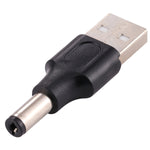 ปลั๊กไฟ DC ตัวผู้ 5.5 x 2.1 มม. 10 ชิ้น ตัวผู้เป็น USB 2.0 ตัวผู้, 5.5 x 2.1 มม.
