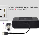 ปลั๊กไฟ DC ตัวผู้ 5.5 x 2.1 มม. 10 ชิ้น ตัวผู้เป็น USB 2.0 ตัวผู้, 5.5 x 2.1 มม.