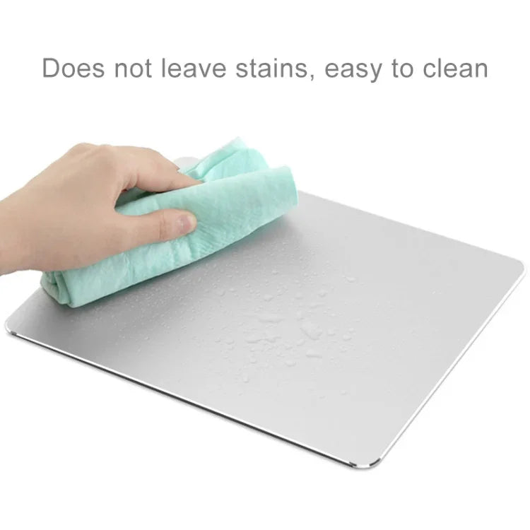 แผ่นรองเมาส์โต๊ะทำงานอลูมิเนียมอัลลอยสองหน้าแบบกันลื่น ขนาด : L, ขนาด : L