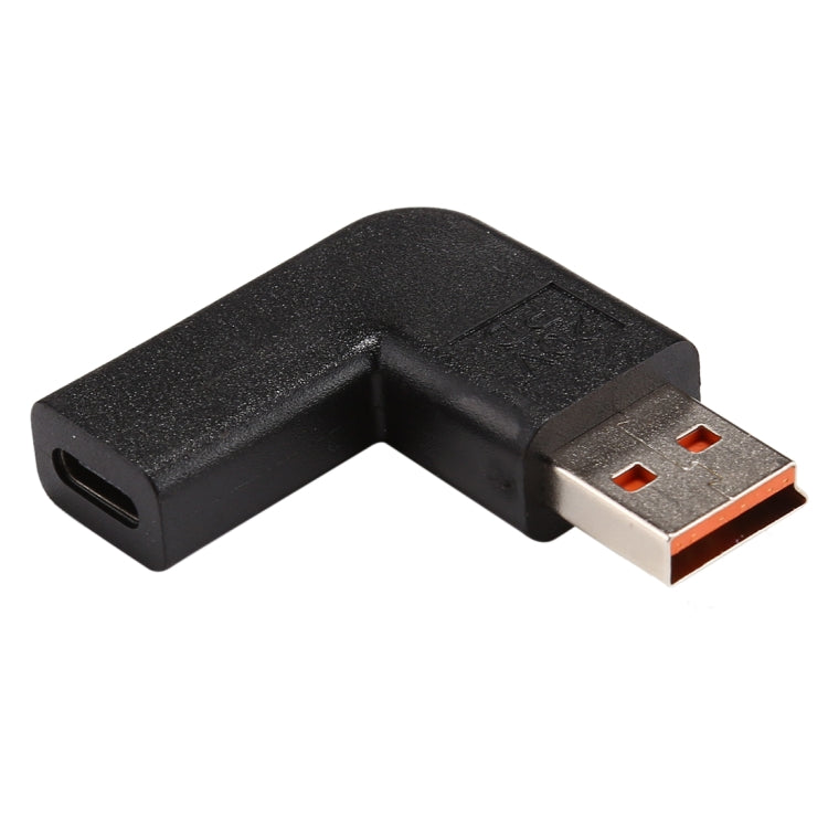 สายอะแดปเตอร์จ่ายไฟ USB-C / Type-C ตัวเมียเป็น Yoga 3 ตัวผู้ มุม 90 องศา สำหรับ Lenovo