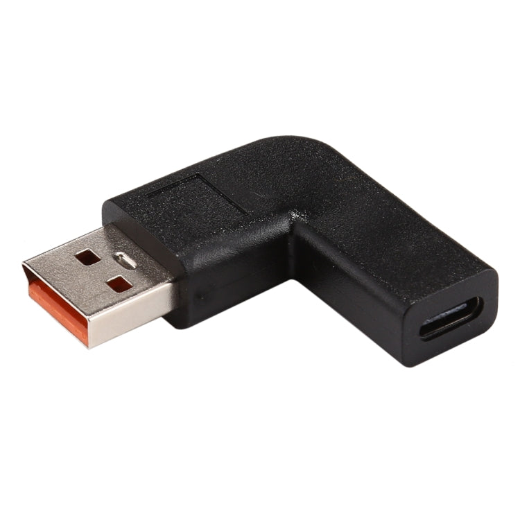 สายอะแดปเตอร์จ่ายไฟ USB-C / Type-C ตัวเมียเป็น Yoga 3 ตัวผู้ มุม 90 องศา สำหรับ Lenovo