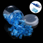 ขั้วต่อโมดูลาร์ RJ45 Anpwoo Amp01 จำนวน 100 ชิ้น, 100 ชิ้น (สีเหลือง), 100 ชิ้น (สีน้ำเงิน), 100 ชิ้น (สีส้ม)