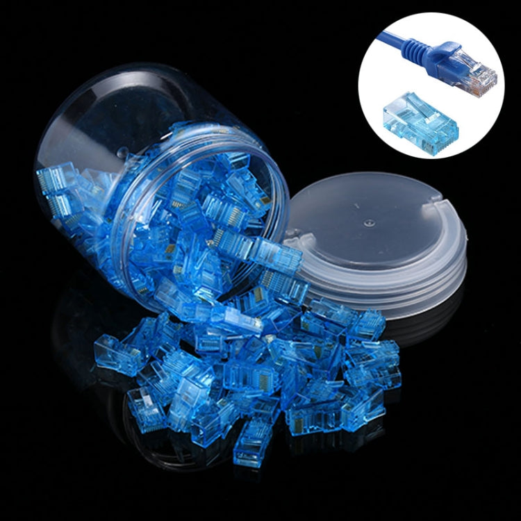 ขั้วต่อโมดูลาร์ RJ45 Anpwoo Amp01 จำนวน 100 ชิ้น, 100 ชิ้น (สีเหลือง), 100 ชิ้น (สีน้ำเงิน), 100 ชิ้น (สีส้ม)