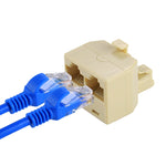 อะแดปเตอร์เครือข่าย LAN RJ45 แบบพอร์ตคู่, 2 ตัวเมีย RJ45 ถึง ตัวผู้ RJ45
