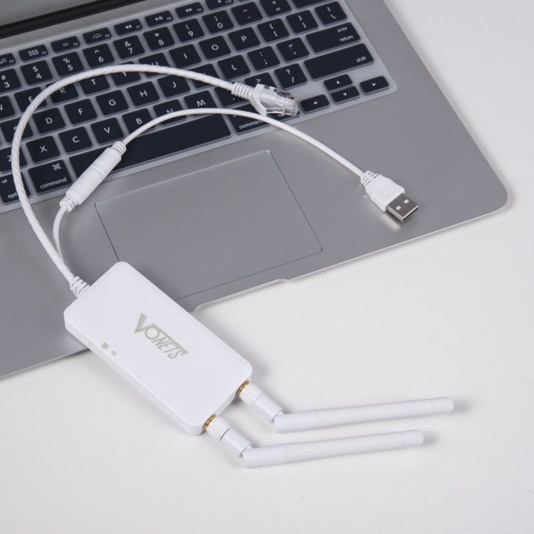 VONETS VAP11S สะพานไร้สายขนาดเล็ก 2.4G ความเร็ว 300Mbps พร้อมเสาอากาศ 2 ต้น, VAP11S