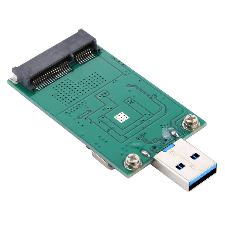 การ์ดแปลง mSATA SSD เป็น USB 3.0 โมดูลบอร์ดฮาร์ดดิสก์ไดรฟ์
