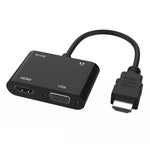 Onten 5165HV อะแดปเตอร์ HDMI เป็น HDMI + VGA, 5165HV