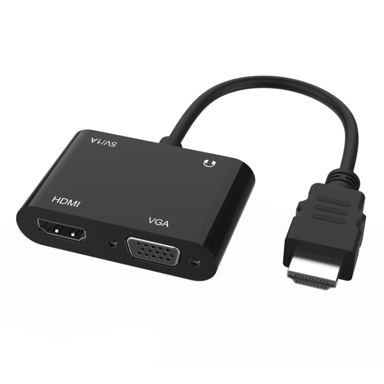 Onten 5165HV อะแดปเตอร์ HDMI เป็น HDMI + VGA, 5165HV
