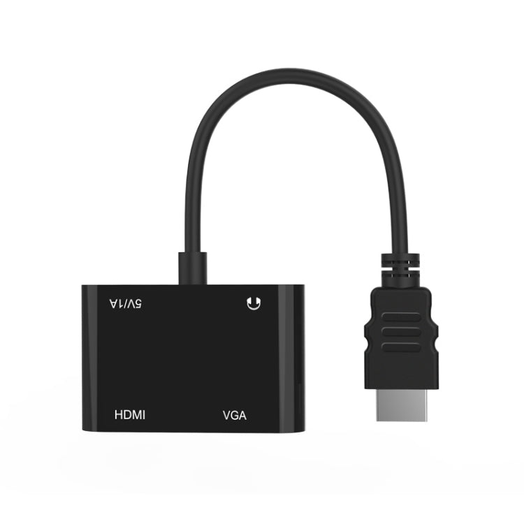 Onten 5165HV อะแดปเตอร์ HDMI เป็น HDMI + VGA, 5165HV