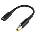 สายแปลง PD 100W 18.5-20V 7.9 x 0.9mm เป็น USB-C / Type-C ถักไนลอน