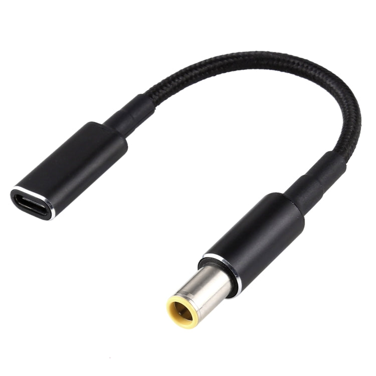 สายแปลง PD 100W 18.5-20V 7.9 x 0.9mm เป็น USB-C / Type-C ถักไนลอน
