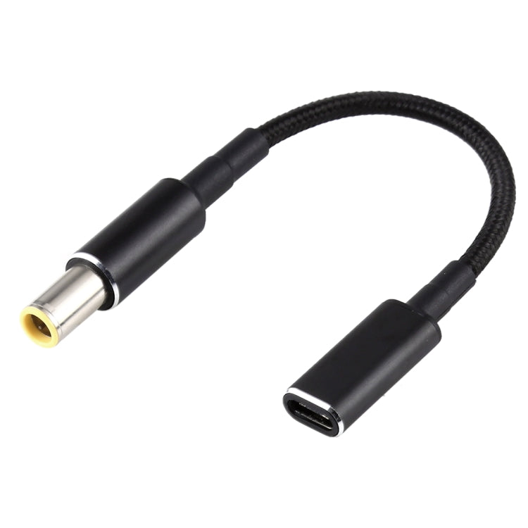 สายแปลง PD 100W 18.5-20V 7.9 x 0.9mm เป็น USB-C / Type-C ถักไนลอน