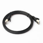 สายแพตช์ CAT7 1 เมตร 10 กิกะบิต อีเธอร์เน็ต แบบแบนพิเศษ สำหรับโมเด็ม เราเตอร์ เครือข่าย LAN - พร้อมตัวเชื่อมต่อ RJ45 ป้องกันสัญญาณรบกวน, ความยาว: 1 เมตร
