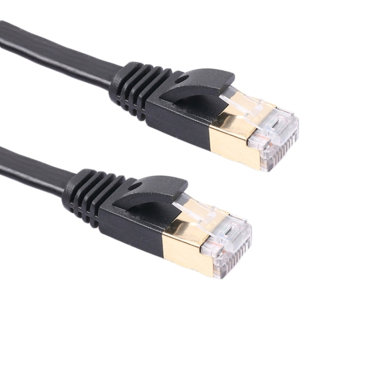 สายแพตช์ CAT7 1 เมตร 10 กิกะบิต อีเธอร์เน็ต แบบแบนพิเศษ สำหรับโมเด็ม เราเตอร์ เครือข่าย LAN - พร้อมตัวเชื่อมต่อ RJ45 ป้องกันสัญญาณรบกวน, ความยาว: 1 เมตร