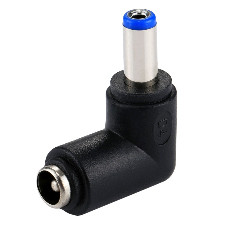 อะแดปเตอร์พาวเวอร์ DC 4506 ตัวผู้เป็น DC 7406 ตัวเมีย สำหรับแล็ปท็อป HP, ข้อต่อข้อศอก 90 องศา, DC 5521 ตัวผู้เป็นตัวเมีย