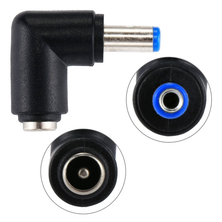 อะแดปเตอร์พาวเวอร์ DC 4506 ตัวผู้เป็น DC 7406 ตัวเมีย สำหรับแล็ปท็อป HP, ข้อต่อข้อศอก 90 องศา, DC 5521 ตัวผู้เป็นตัวเมีย