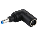 อะแดปเตอร์พาวเวอร์ DC 4506 ตัวผู้เป็น DC 7406 ตัวเมีย สำหรับแล็ปท็อป HP, ข้อต่อข้อศอก 90 องศา, DC4506 ถึง DC7406