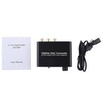 ตัวแปลง DAC 192KHz HD HIFI ออปติคัลเป็น RCA+3.5 มม. หูฟัง 5.1 ช่องดิจิทัล พร้อมควบคุมเสียง, 192KHz DAC
