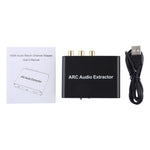 ตัวดึงเสียง ARC 192KHz HDMI ARC เป็น SPDIF + Coaxial + L/R ตัวแปลงช่องเสียงกลับ, 192KHz ARC