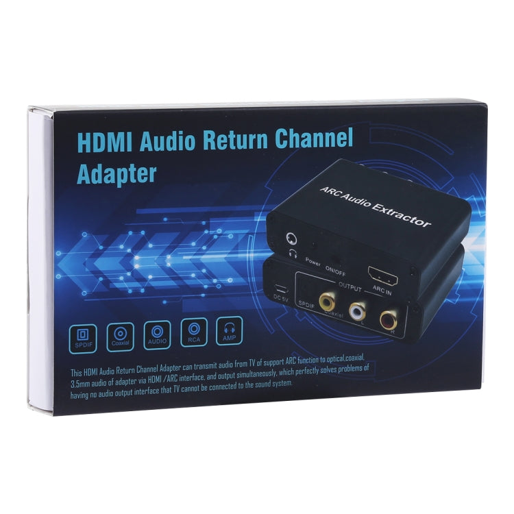 ตัวดึงเสียง ARC 192KHz HDMI ARC เป็น SPDIF + Coaxial + L/R ตัวแปลงช่องเสียงกลับ, 192KHz ARC