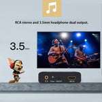 ตัวดึงเสียง ARC 192KHz HDMI ARC เป็น SPDIF + Coaxial + L/R ตัวแปลงช่องเสียงกลับ, 192KHz ARC