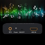 ตัวดึงเสียง ARC 192KHz HDMI ARC เป็น SPDIF + Coaxial + L/R ตัวแปลงช่องเสียงกลับ, 192KHz ARC