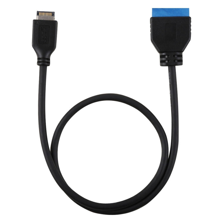 สายขยายเมนบอร์ด USB 3.1 Type-E เป็น USB 3.0 19 พิน ตัวผู้ ความยาว 30 ซม.