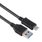 สายต่อขยายสปริงดึงออกได้ USB 3.0 ตัวผู้เป็น USB-C / Type-C ตัวผู้ ความยาว 1.5 ม.