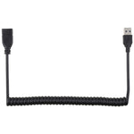 สายต่อขยายสปริงดึงออกได้ USB 3.0 ตัวผู้เป็นตัวเมีย ความยาว 1.5 ม.
